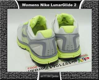 2010 Nike Womens Lunarglide+ 2 Metallic Summit White Volt US 5.5~8 