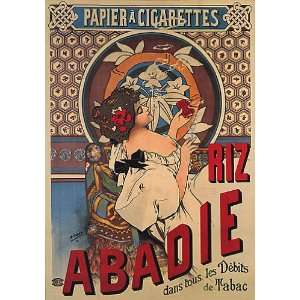  GIRL SMOKING PAPIER CIGARETTES CIGAR RIZ ABADIE PARIS 