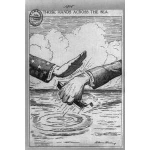   ,1915,political cartoon,Uncle Sam slapping John Bull