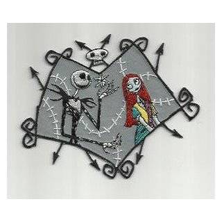 Nightmare Before Christmas NBC Jack Skellington and Sally 4 inch Patch 