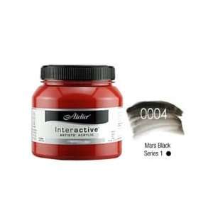   Atelier Interactive Acrylic   1 Liter Jar   Mars Black Toys & Games