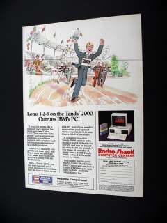 Radio Shack Tandy TRS 80 Model 2000 Computer print Ad  