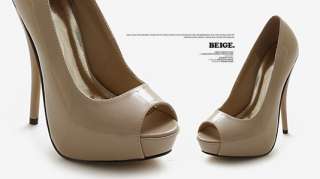 Free Shipping! Womens Shoes Peep Toe Pumps Stilettos  