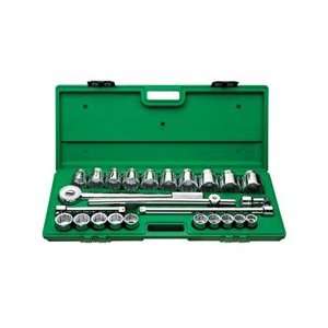  S K Hand Tool 664 4725: 25 Piece 12 Point Socket Sets 