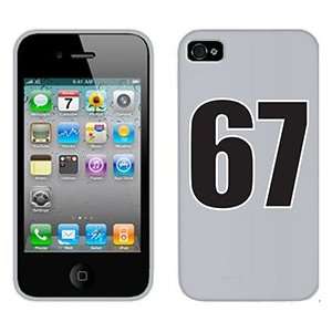  Number 67 on Verizon iPhone 4 Case by Coveroo: MP3 Players 