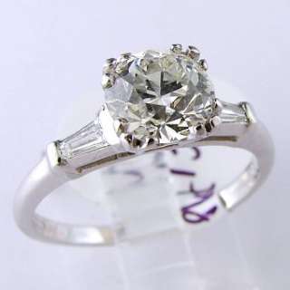 diamond ladies engagement ring in platinum appraised value $ 13800
