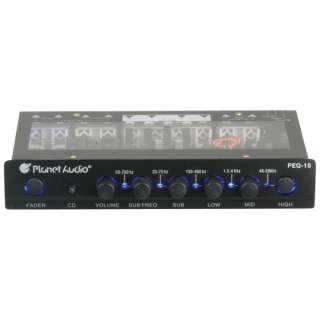 Planet Audio PEQ15 5 BAND PARAMETRIC EQ 636210300045  