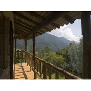  Wooden Balcony of Venezuelan House with View of Andean 