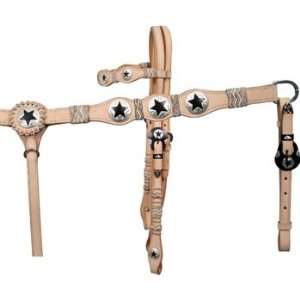    Showman Texas Star Headstall & Breast Collar Set