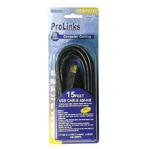  15 USB Cable AM AM Printer Cable: Electronics