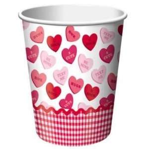  Sweet Greetings Paper 9oz Cups 8 Per Pack Kitchen 
