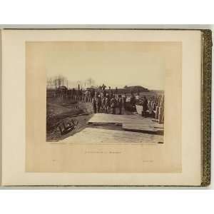   Fortifications at Manassas,Union soldiers inspecting