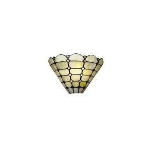  Dale Tiffany 7411 1LTW Floral 1 Light Wall Sconce with Art 