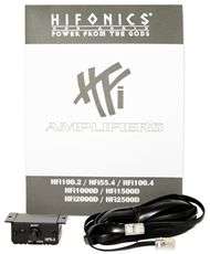   HFI1500D 1500 Watt RMS Mono Class D Car Amplifier + 4 Gauge Amp Kit