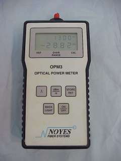Noyes OPM3 Fiber Optic Power Meter 850nm 1300nm 1550nm  