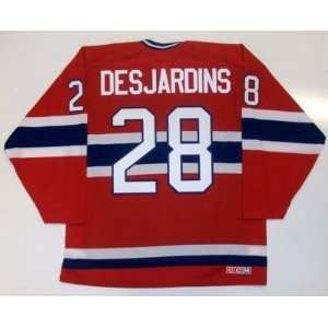 Eric Desjardins Montreal Canadiens Ccm 1993 Cup Jersey 