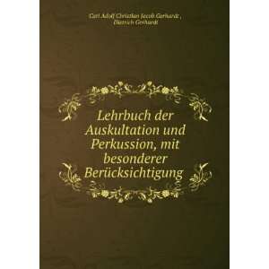   Gerhardt Carl Adolf Christian Jacob Gerhardt :  Books