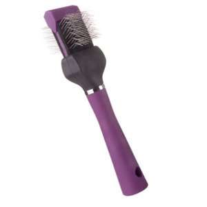   Side Pet Slicker Brush with Soft Handle, Small, Purple