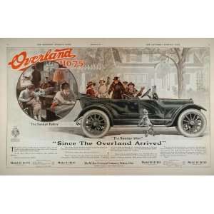 1915 Ad Willys Overland Touring Car Richard Culter Dog   Original 