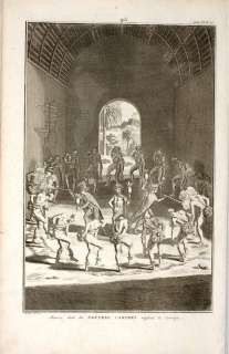 ANTIQUE PRINT, CARIBBEAN PRIESTS, Picart  1786  