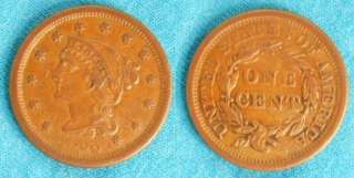 Large Cent 1855 XF+  