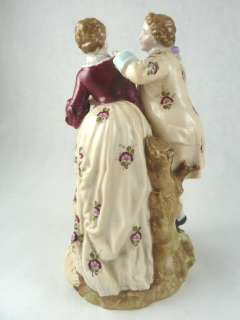   PORCELAIN FIGURINE*VOLKSTEDT GERMANY YOUNG COUPLE COURTING  