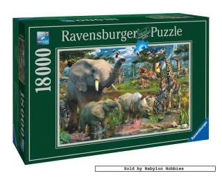 picture 2 of Ravensburger 18000 pieces jigsaw puzzle: At the Waterhole 