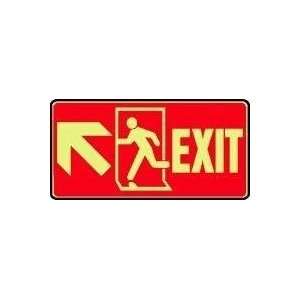  7X14 GLW EXIT UP LFT Sign