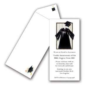 Graduation Announcement with Coordinating Envelope   Package of 25