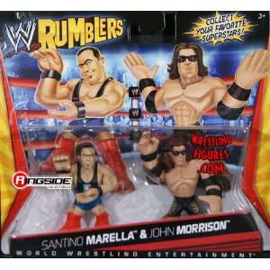   MARELLA & JOHN MORRISON WWE RUMBLERS WWE Toy Wrestling Action Figures