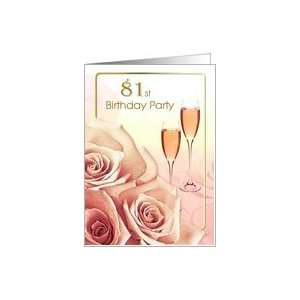  81st Birthday Party Invitation Card Toys & Games