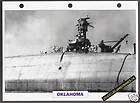 USS OKLAHOMA 1941 War Boat Ship PICTURE DATA SPEC SHEET