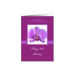  85th Birthday Orchid Card Card Toys & Games