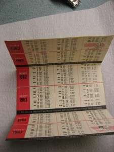    63 IMPERIAL ESSO ATLAS HOCKEY SCHEDULE STANLEY CUP MONTREAL TORONTO