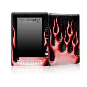  Skin for  Kindle DX   Metal Flames Red by 