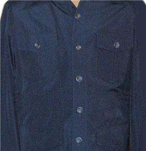 Once Upon a Trend Vintage 1970s Leisure Suit Mens Navy Blue Poly 