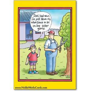  Funny Fathers Day Card Online Poker Game Humor Greeting 