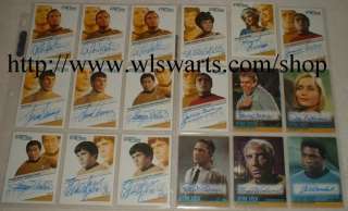   Star Trek MASTER set of 205 cards RARE MINT! James Doohan Majel Autos