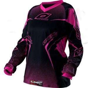  2012 ONEAL WOMENS ELEMENT JERSEY (X LARGE) (BLACK/PINK 
