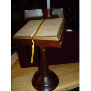  1 NEW 11 TALL WOODEN MINITURE PULPIT CANDLE STAND MEMORIAL 
