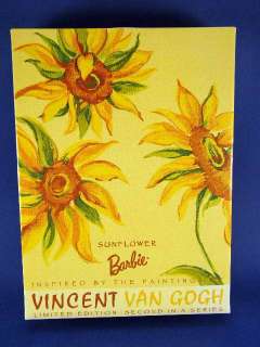 1998 Van Gogh Sunflower Barbie Doll NRFB 19366 074299260742  