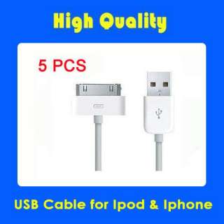 5PCS USB Charger Sync Cable for i Phone 4G iPod Touch  