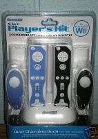in 1 Players Kit For Wii Remotes Charging Dock NEW  