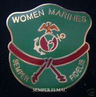 WM WOMAN MARINES US MARINE PIN USMC PARRIS ISLAND L@@K  
