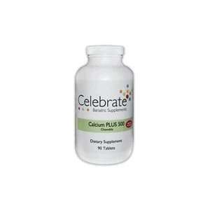  Celebrate   Calcium PLUS 500 Chewable (90 Tablets) Health 