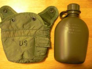 Military Surplus 1 QT OD Canteen Cover W\ NEW Canteen  