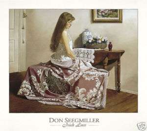 Irish Lace By Don Seegmiller Women Bedroom Scene Print  