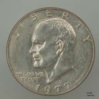 1977 D AU Clad Eisenhower Dollar US Coin  