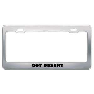 Got Desert Rat Kangaroo? Animals Pets Metal License Plate Frame Holder 