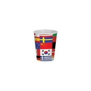  INTERNATIONAL FLAG 9 oz. CUPS